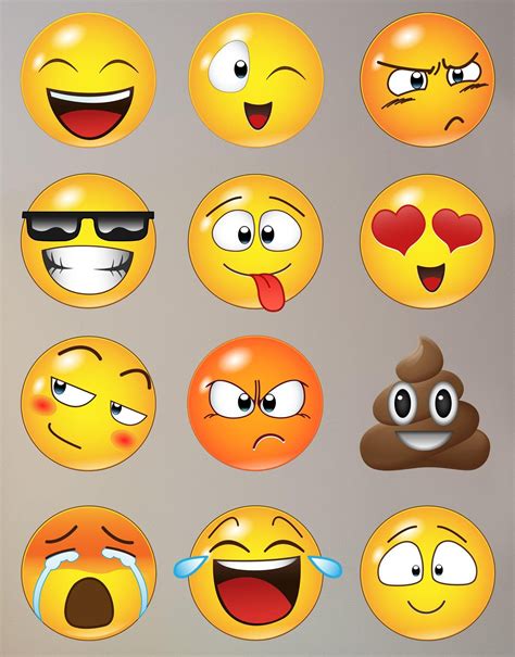 Emoji Wall Decals | Emoji Stickers for Wall | StickerBrand