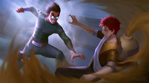 Gaara Vs Rock Lee Naruto Shippuden Live Wallpaper - MoeWalls