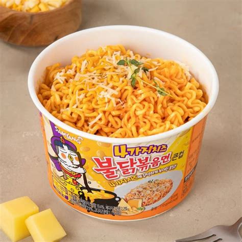 Samyang Buldak Artificial Spicy Chicken Flavor Ramen Quattro Cheese 3 ...