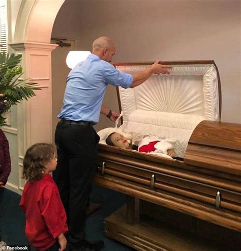 Dad shares pictures of dead wife and child in coffin after she was hit ...