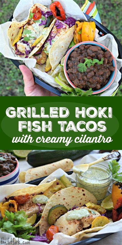 Grilled Hoki Fish Tacos with Cotija Cilantro Dressing - thefitfork.com ...