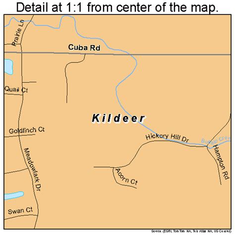 Kildeer Illinois Street Map 1739883