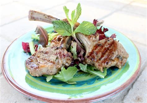 Marinated Grilled Lamb Chops with Mint Yogurt Sauce Recipe – Cooking ...