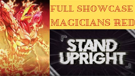 Stand upright magician's red full showcase - YouTube