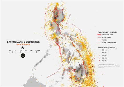 Earthquake activity in the Philippines within the last century. : r/MapPorn