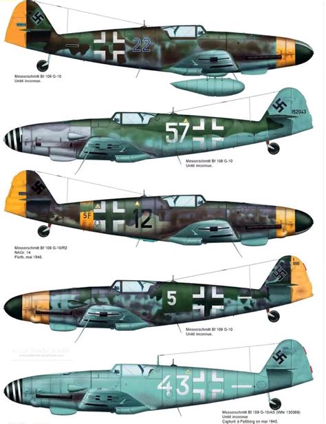 Messerschmitt Bf 109G, variants | Luftwaffe planes, Fighter aircraft ...