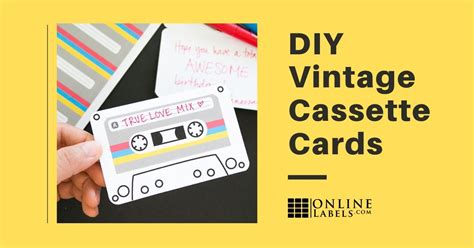 DIY Vintage Cassette Tape Cards