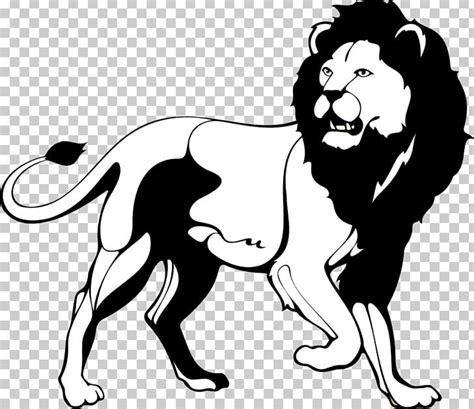 Lion Black And White Roar PNG, Clipart, Big Cat, Big Cats, Black Lion ...