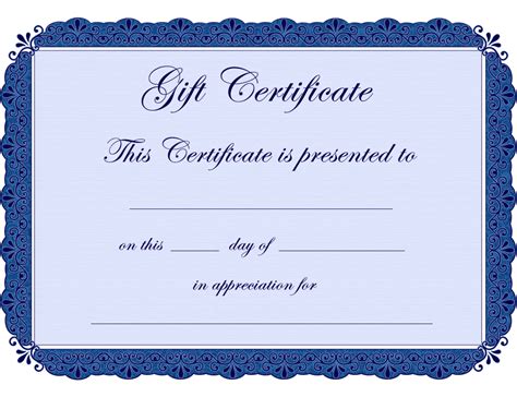 Blank Printable Certificates - ClipArt Best