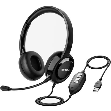 Mpow Wired Headset with Microphone, USB Headset/3.5mm PC Headphones ...