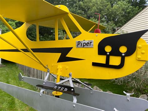 Piper J3 Cub Airplane Float Plane Weathervane, Windmill, Whirlygig ...