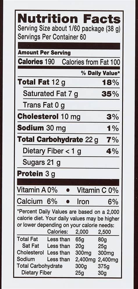 Hershey Dark Kiss Nutrition Facts - Nutrition Ftempo