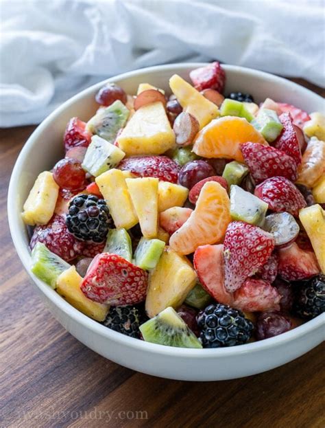 Creamy Fresh Fruit Salad - I Wash You Dry