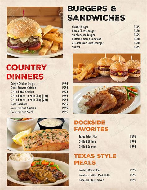 Texas Roadhouse Desserts : Menu At Texas Roadhouse Restaurant Manila ...