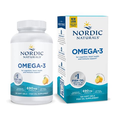 Nordic Naturals Omega-3 Lemon -- 690 mg - 120 Softgels - Vitacost