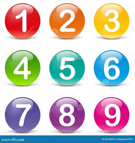 The Numbers From One To Ten Cartoon Vector | CartoonDealer.com #74694851