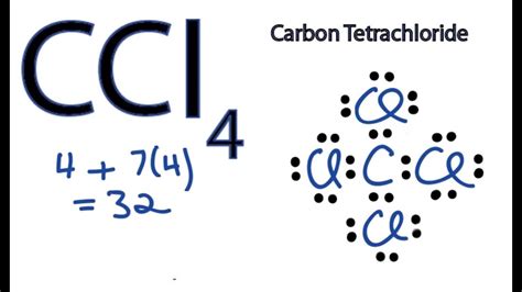 CCl4 Lewis Structure - How to Draw the Dot Structure for CCl4 (Carbon ...