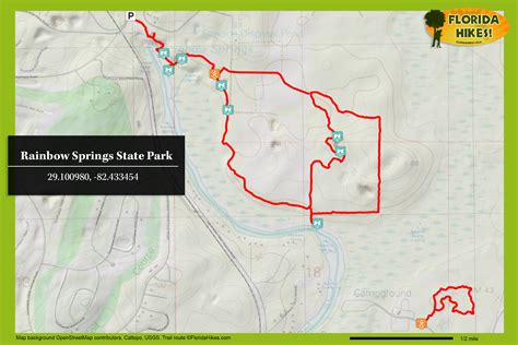 Rainbow Springs State Park Trail Map by demianak.bond