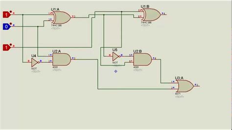 TISHITU Full Subtractor Logic Gate Tutorial in Proteus - YouTube