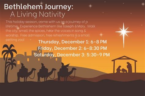 Bethlehem Journey: A Living Nativity - WCSG