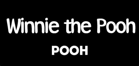 [DOWNLOAD] Free Winnie the Pooh Font