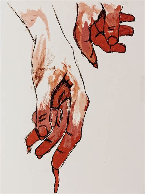 Blood On Hands Drawing