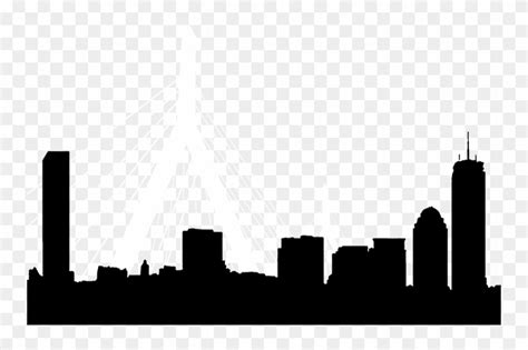 Boston Skyline Silhouette - Free Transparent PNG Clipart Images Download