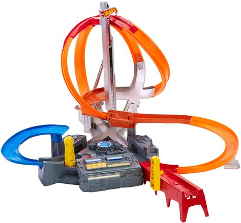 Hot Wheels Race Spin Storm Motorised Track Set Playset 1 or 2 player ...