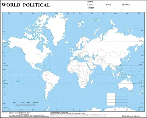 Practice Map The World Political Big Set of 100 – Size is About A4 Size ...