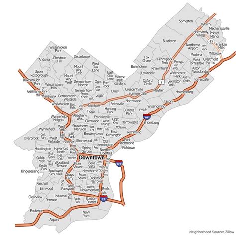 Philadelphia Neighborhood Map - GIS Geography