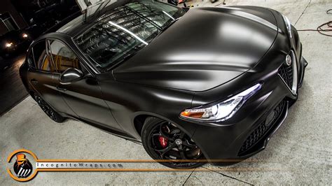 Alfa Romeo Giulia - Satin Black — Incognito Wraps