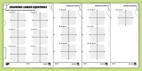 FREE Eighth Grade Graphing Linear Equations Worksheet