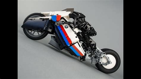 Lego BMW WR 1000 motorcycle concept building instructions - YouTube