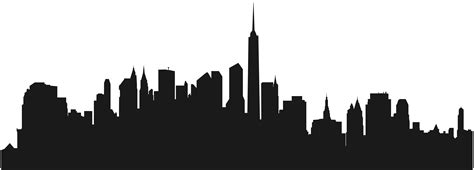 New York Building Silhouette at GetDrawings | Free download