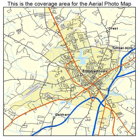 Aerial Photography Map of Elizabethtown, KY Kentucky