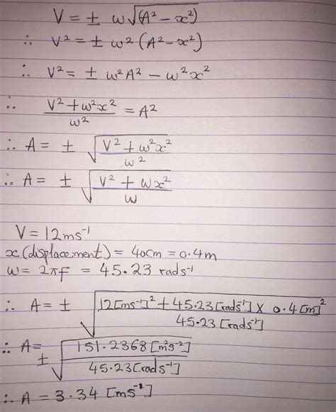 physics - Finding maximum amplitude - Mathematics Stack Exchange