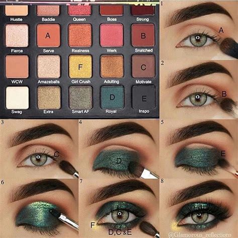 ROYAL GREEN 💚 ( step by step ) By: @glamorousreflections . # ...