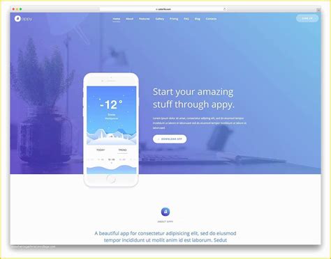 Free Sample HTML Web Page Templates Of 30 Best Free Landing Page ...