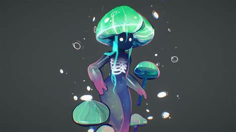 Mycena Chlorophos - Download Free 3D model by Coffeek (@coffe0wolf ...