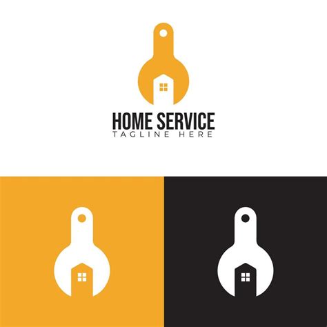 Home Service Design Logo, Simple Logo With Home Icon And Key Combined ...