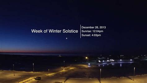 Winter Solstice Sunrise to Sunset in Nome, Alaska - YouTube