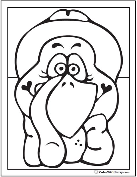 Turkey Head Coloring Page