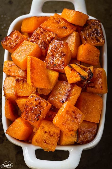 MáPLE CíNNáMON ROáSTED BUTTERNUT SQUáSH | Heaven Food Recipe