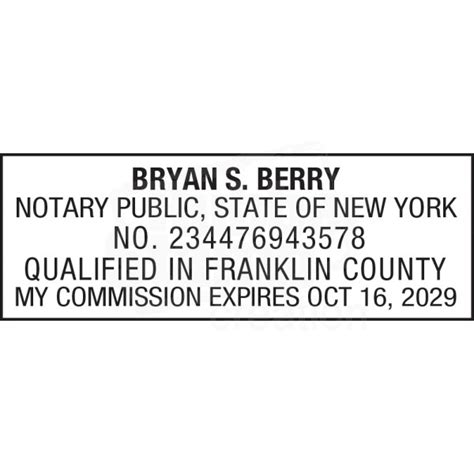 Notary Stamp for New York State - Notary Stamps & Supplies