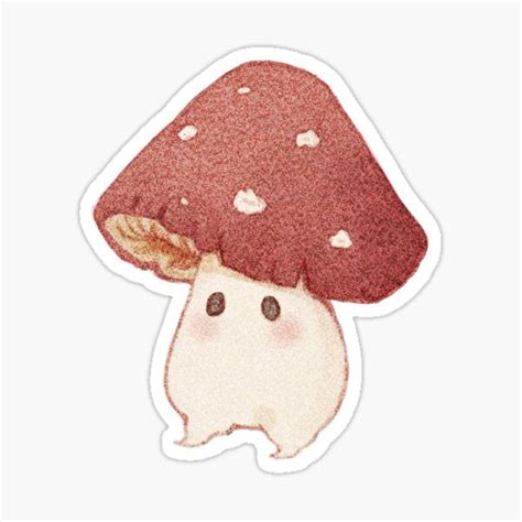 Cute Mushroom Stickers in 2021 | Mushroom art, Cute mushroom, Mushroom ...