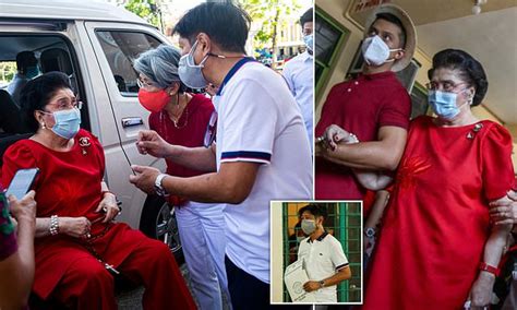 Imelda Marcos, 92, arrives to vote for son Bongbong as ex-dictator's ...