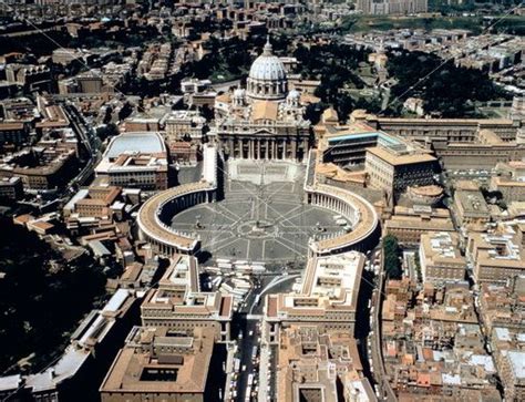 Price an image of Aerial view of St Peter's Square and Basilica, Rome ...