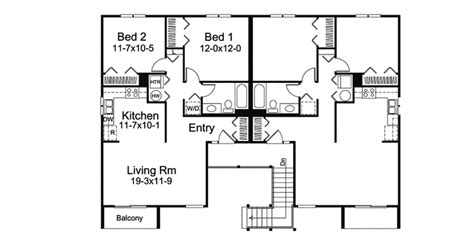 Harborview Two-Story Fourplex Plan 008D-0034 - Search House Plans and More