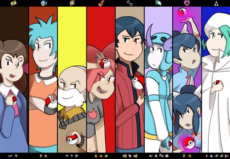 Hoenn Gym Leaders by timehwimeh on DeviantArt