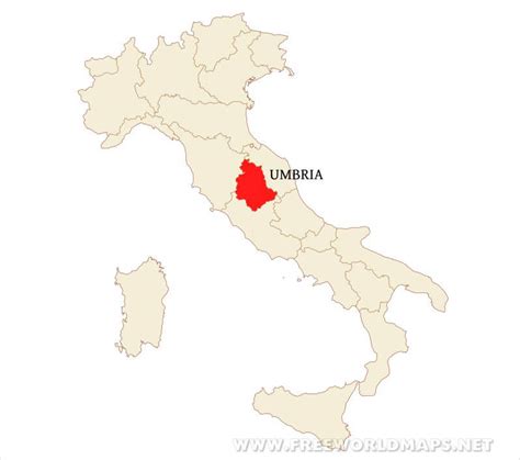 Umbria Physical Map